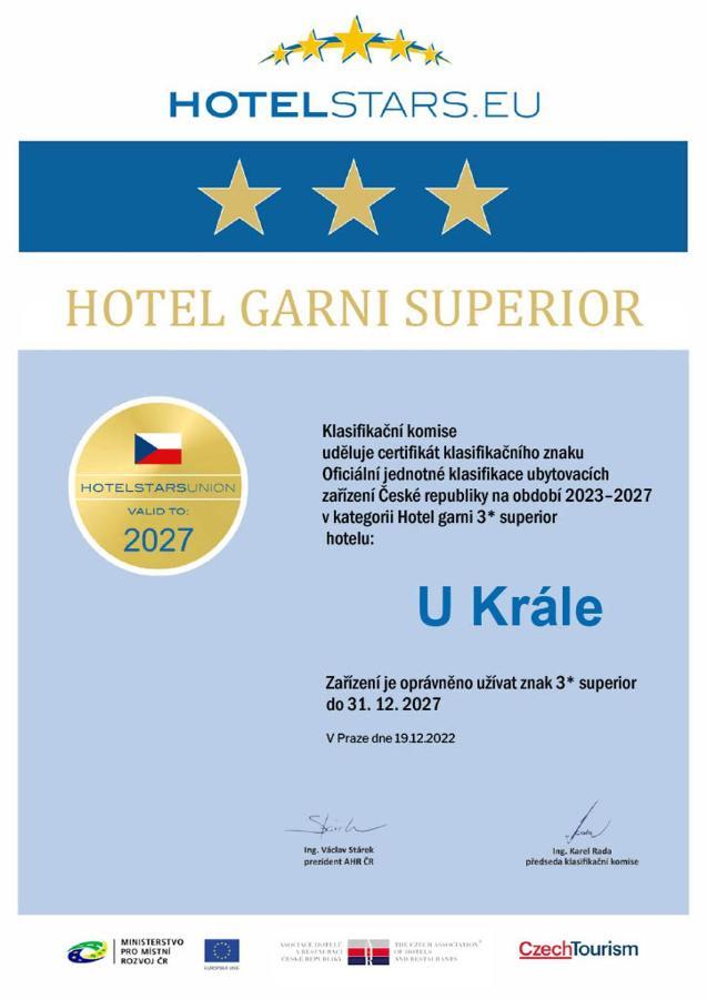 Hotel U Krale Jičín エクステリア 写真